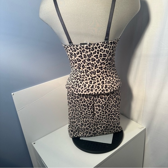 NANCY Ganz Bodyslimmers 36 C leopard removable strap slip dress - Picture 11 of 14